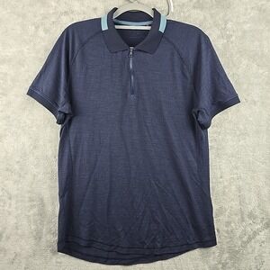 Orlebar Brown Dark Blue Polo with Light Blue Accents